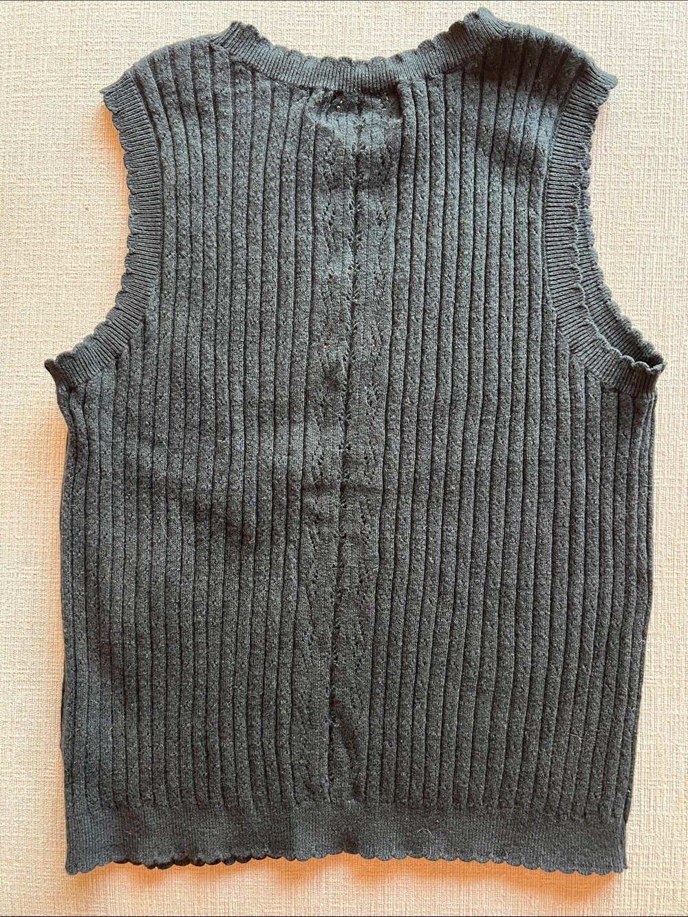 Universal Thread Black Ribbed Sleeveless Knit Top- Medium NWT - Picture 2 of 5
